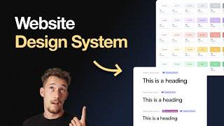 Basic Web Design system in Figma (real example)