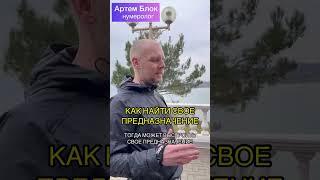 Как найти свое предназначение. Нумеролог Артем Блок