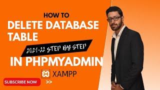 how to delete database table in phpmyadmin xampp