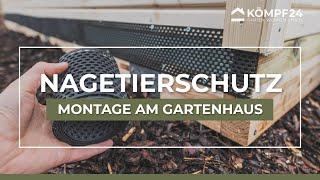 Montage Nagetier-Schutzgitter  | Keine ungebetenen Gäste im Gartenhaus