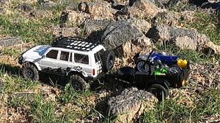 TRX4M  with mods and EAZYRC PATRIOT Pulling a ￼￼trailer