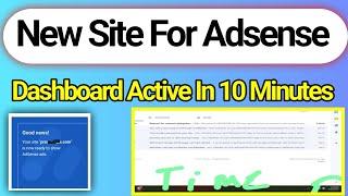 Adsense Active Dashboard Trick - How To Create Adsense Account In 2024 - English Subtitles