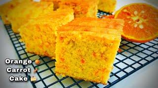 Super soft and delicious orange carrot cake / Magic out of hands