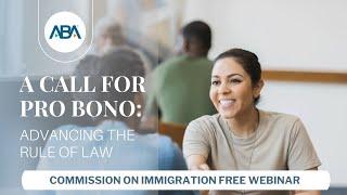 A Call for Pro Bono: Advancing the Rule of Law