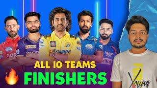 IPL 2025 - All 10 Teams 3-3 Finishers After Auction | Cricket Fatafat | MY Cricket Production