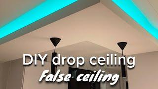 How to make and install dropped ceiling| False ceiling | Suspended ceiling | Drop ceiling