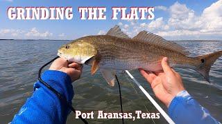 Port Aransas REDFISHING! Fishing POTHOLES with LIVE MULLET!