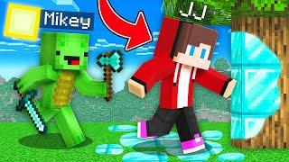 Speedrunner JJ Having DIAMOND TOUCH vs Hunter Mikey - in Minecraft (Maizen)