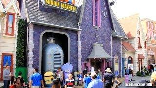 [HD] Tour of  Despicable Me Land & Ride Area - Universal Studios Hollywood