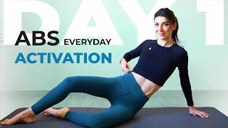 7 DAY CHALLENGE ABS Workout GET A FLAT STOMACH + LOSE BELLY FAT | Pilates HIIT Home Workout | Day 1