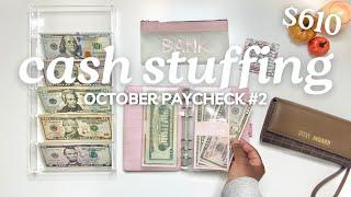 CASH ENVELOPE STUFFING | OCTOBER 2024 PAYCHECK #2 | Budget With Me | MONETS MONEY