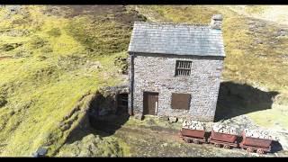 Nenthead mines by drone. Cumbria UK