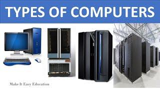 TYPES OF COMPUTERS || MICROCOMPUTER || MINICOMPUTER || MAINFRAME COMPUTER || SUPERCOMPUTER