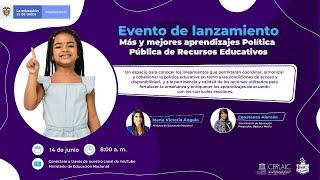 Lanzamiento de la Política Pública de Recursos Educativos - 14 de junio
