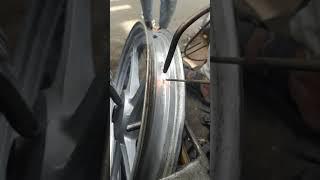 bike alloy wheel aluminium welding #shot