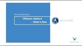 What's new in vSphere 7.0 - VMware Hands On Labs (HOL)