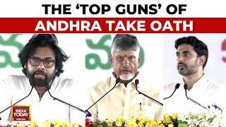 Big Day For Andhra Pradesh: CM Naidu, DY Pawan Kalyan And Nara Lokesh Take Oath | India Today News