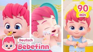 Gesunde Gewohnheiten im neuen Jahr | Zähneputzen, Aufräumen usw. | Bebefinn Deutsch - Kinderlieder