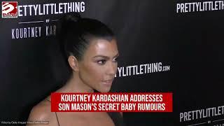 Kourtney Kardashian addresses son Mason's secret baby rumours