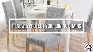 Elegant & Easy-To-Install DIY Elastic Dining Chair Covers