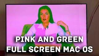 РЕШЕНИЕ! Баг розово-зеленый экран MacOS