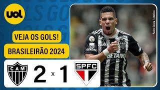 ATLÉTICO-MG 2 X 1 SÃO PAULO - CAMPEONATO BRASILEIRO 2024; VEJA OS GOLS