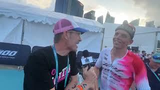 Sam Long and how he feels after racing in Singapore at the T100
