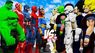 TEAM THE AVENGERS VS TEAM DARK DRAGON BALL - EPIC SUPERHEROES WAR