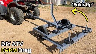 How to Make an ATV Drag / Harrow for Farm & Ranch (Gannon box, Scraper, Arena drag)