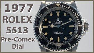 Vintage Rolex 5513 Submariner Pre-Comex Dial 1977