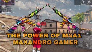 The power of M4A1 GARENA FREE FIRE ||MAXANDRO GAMER||TIPS AND TRICLS