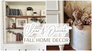 Cozy Fall Clean and Decorate with Me - Simple Cottage Farmhouse Fall Decor