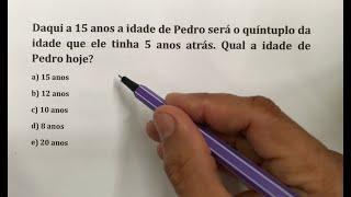 3 PROBLEMAS COM IDADES - MÉTODO FÁCIL - Prof Robson Liers - Mathematicamente