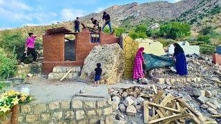 "Recovering Lost Memories: Amir's Family Salvages Belongings from the Ruins"