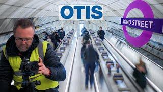 Timelapsing OTIS escalators at the new Bond Street Elizabeth Line station