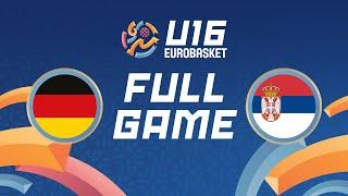 Group Phase | Germany v Serbia | Full Basketball Game | FIBA U16 EuroBasket 2024