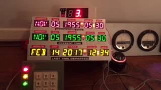 Back to the future time machine prop replica parts lights and electrics tfc box, digital speedo, ti