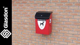 Glasdon UK | Wall Mounted Fixing Demonstration | Metal Fido 35™ Dog Waste Bin