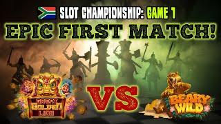 Slot Championship: Game 1 - Great golden lion vs. Berry wild! Epic First Match!