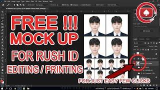 Rush ID Free Mock Up For Editing Layout - Photoshop Tutorial