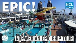 Norwegian Epic Full Ship Tour / Deck by Deck / BEST places / Studio Lounge