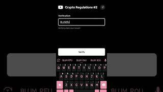 Blum New Code | Crypto Regulation #blum #code #cryptocurrency