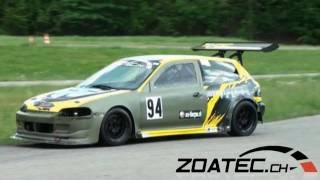 Very fast HONDA CIVIC K-24 by R-PERFORMANCE.CH - Time Attack Slalom Frauenfeld 2011 - cool sound