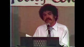 Sotère Torregian, 1976, reading from his poetry in San Francisco —The Poetry Center