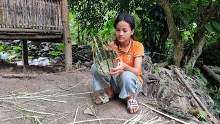 Bamboo basket weaving skills of a highland girl