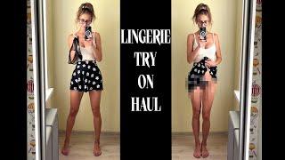 Try on haul Transparent Lingerie with Tina