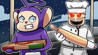 ESCAPE FROM Papa Pizza's Pizzeria! | Tinky Winky Plays: Roblox Escape Papa Pizza's Pizzeria