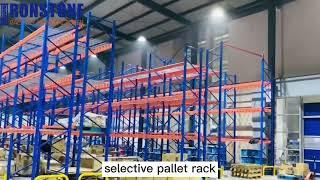 New Type Selective Pallet Racking System For Warehouse Storage