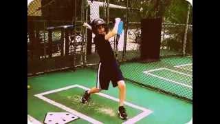 Me Hitting in the cage when I was either 10 or 12