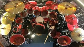 Aquiles Priester Playing W.A.S.P. Opening Medley Drum Cam #wasp #blackielawless